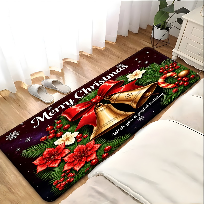 Commercial Wall Printing Machine - Kerstlange lopers, vrolijk kerstfeest, bel, hulst,